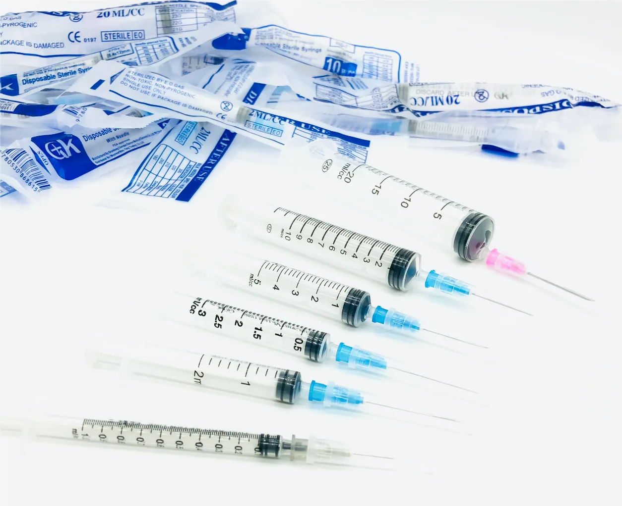 Disposable Sterile Syringe without Needles