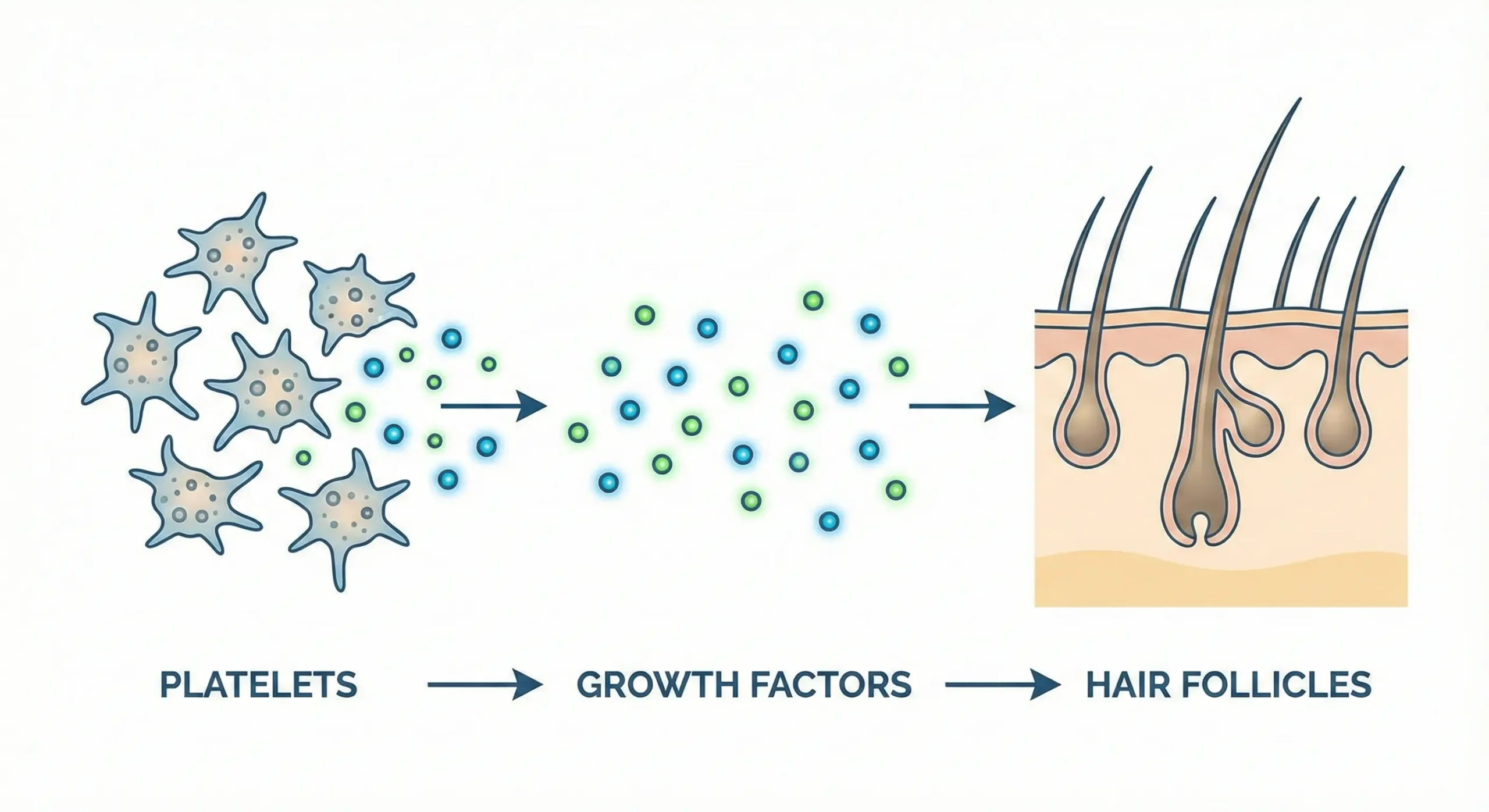 platelets releasing growth factors
